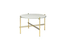 Gubi TS Table Brass Frame Medium