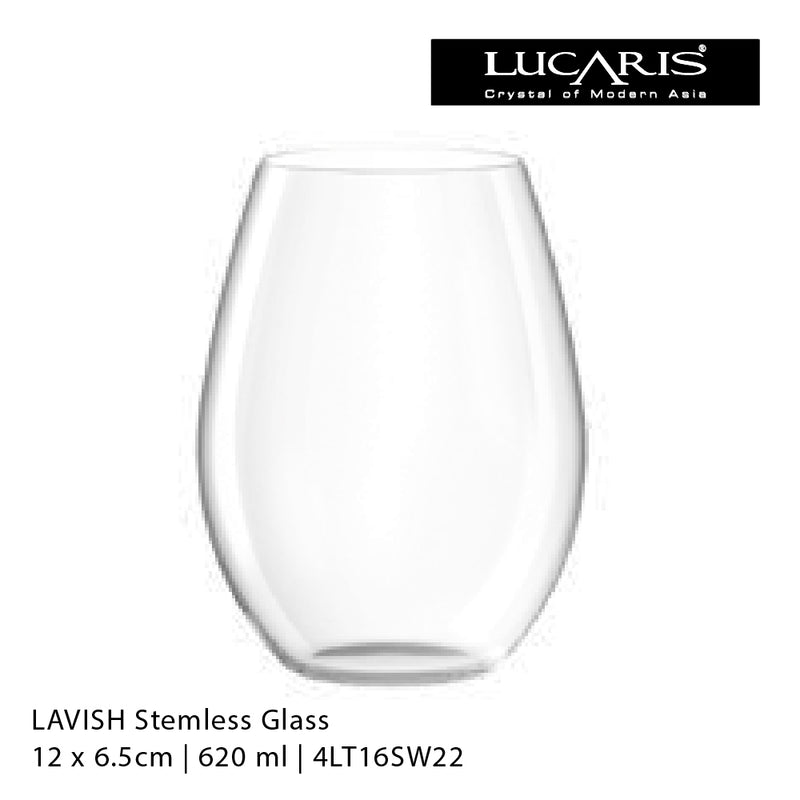 Lavish Stemless Glass Set 4LT16SW22