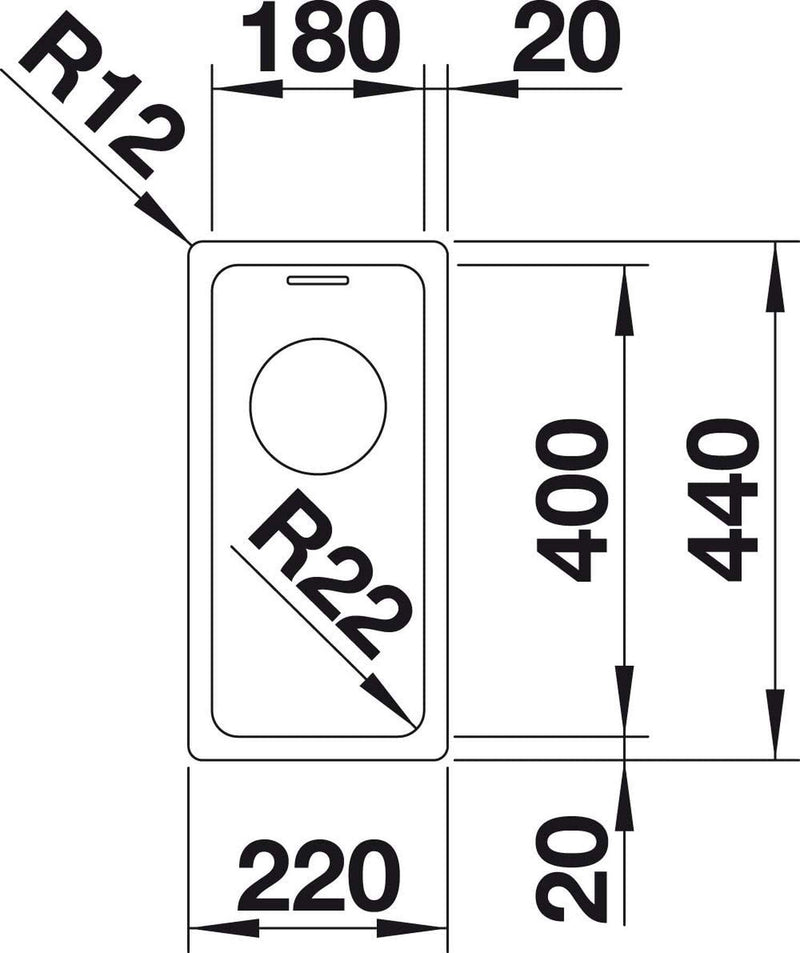 Blanco Andano 180-If Sink - Ideali