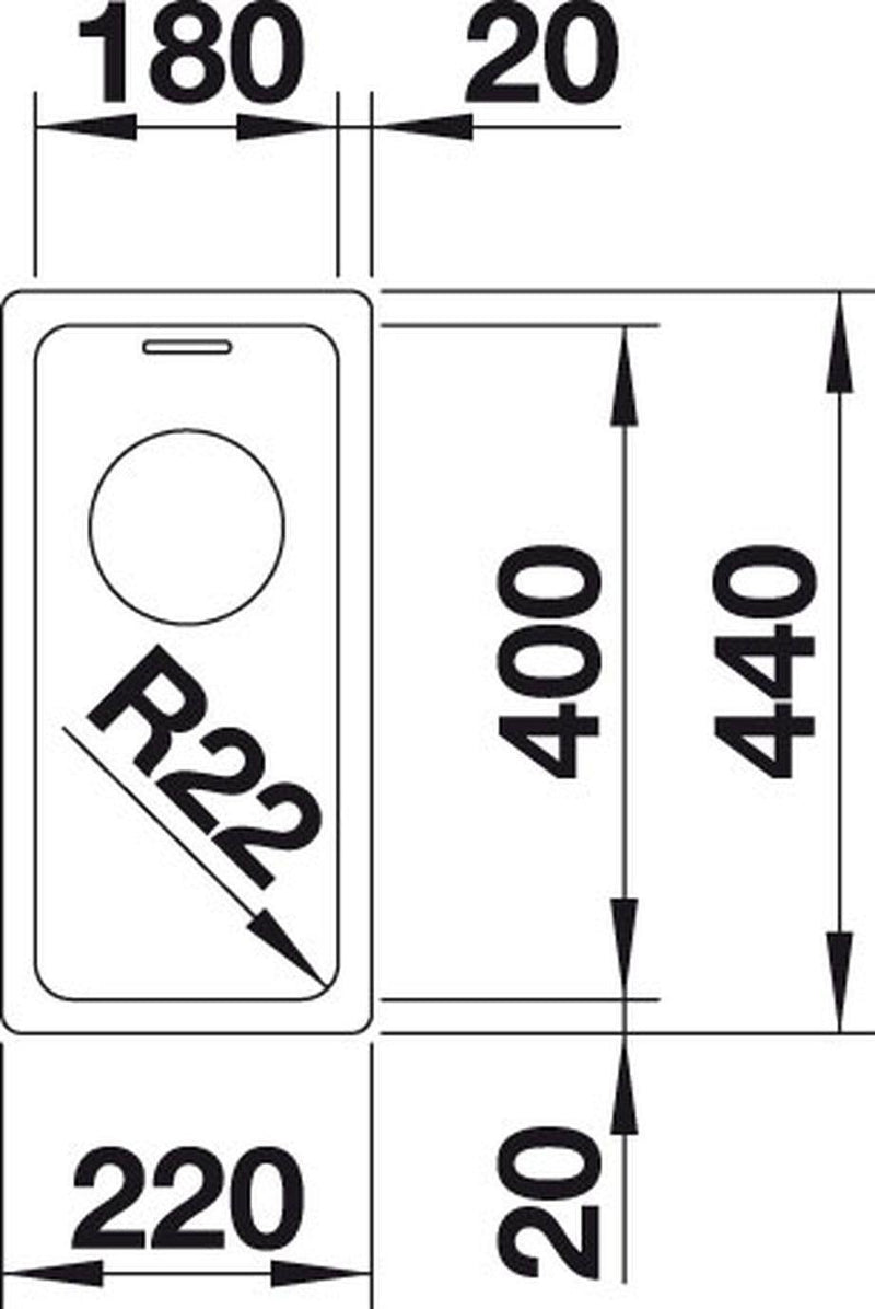 Blanco Andano 180-U Sink - Ideali