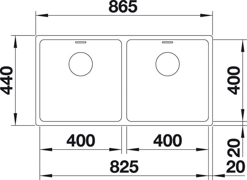 Blanco Andano 400/400-U Sink - Ideali