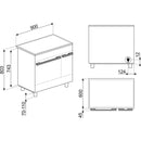 Smeg Range Cooker 90x60cm CPF92IMA - Ideali