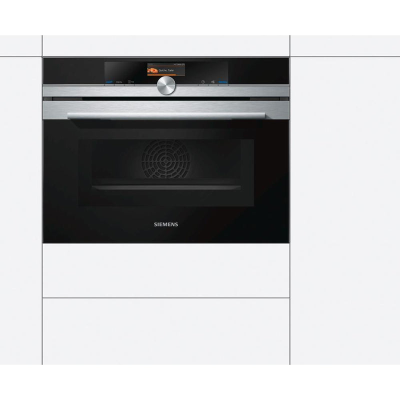Siemens iQ700 Built-In Combi Microwave Oven 60x45cm CM656GBS6B - Ideali