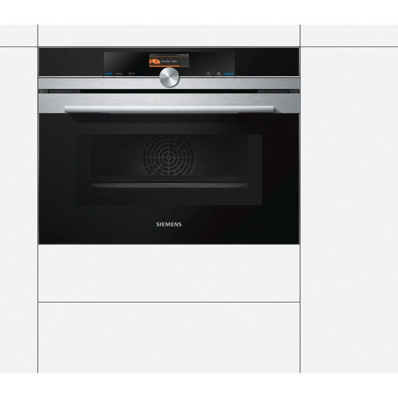 Siemens iQ700 Built-In Combi Microwave Oven 60x45cm CM676GBS6B - Ideali