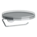 Kartell by Laufen Toilet Roll Holder, Including Storage Tray 'disc', Transparent Crystal - Ideali
