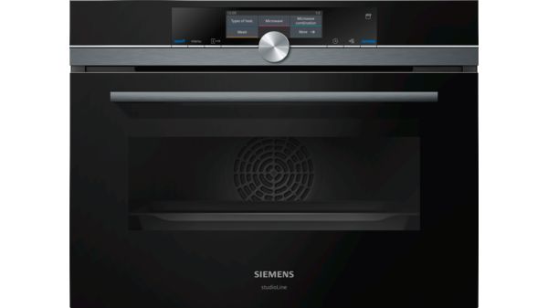 Siemens StudioLine CN878G4B6B iQ700 Built-in Compact Oven with Microwave and Steam Function 60x45