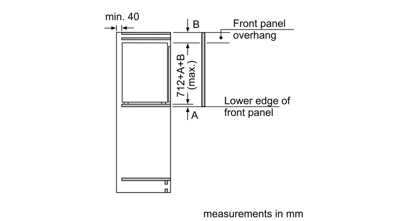 Siemens iQ500 Built-In Fridge-Freezer 71x56cm GI11VAFE0 - Ideali