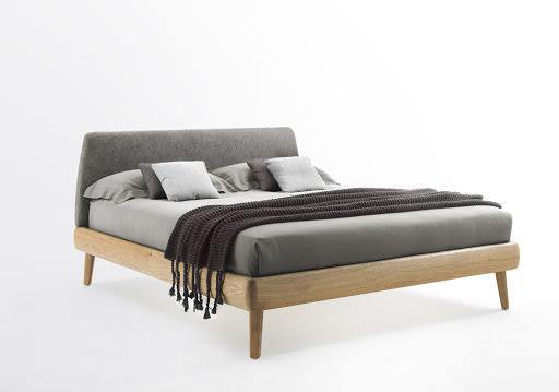 Riva 1920 MyBed Bed with Fabric Headboard - Ideali