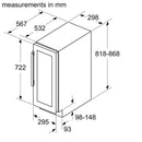 Bosch Serie 6 Built-Under Wine Cooler KUW20VHF0G - Ideali