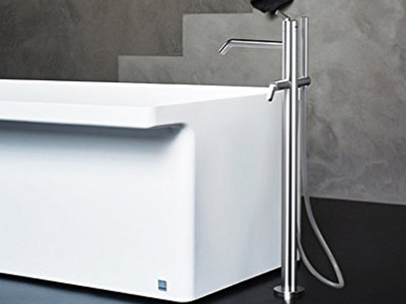 Agape Square floor hot tub tap with handshower ARUB1112