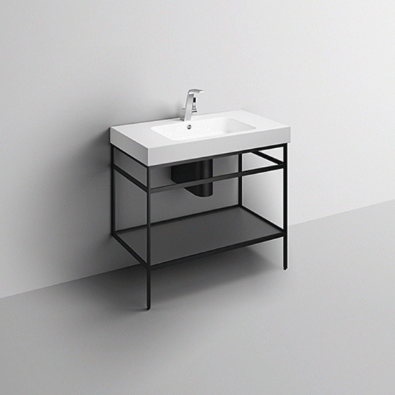 Alape Work.Frame Washbasin With Steel Frame - Ideali