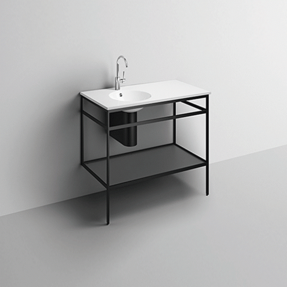 Alape Work.Frame Washbasin With Steel Frame - Ideali