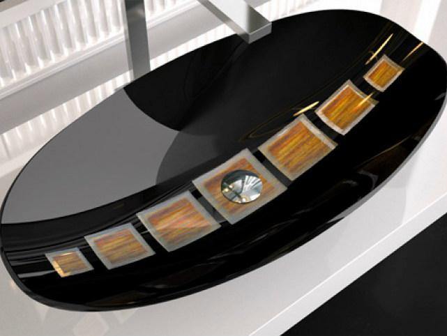 Glass-Design Countertop basins Privileged Paths of Water countertop sink GONDOLA - Ideali
