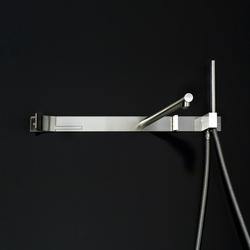Boffi Cut Wall mounted bath tap with spout, handshower and diverter - Ideali