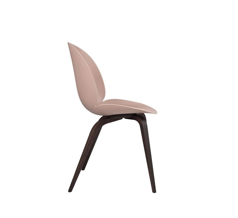 Gubi Beetle Unupholstered Dining Chair - Wood Base - Ideali