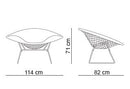 Bertoia Large Diamond Chair Full Cover