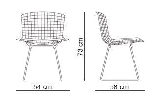 Bertoia Side Chair with Cushion - Ideali Premium Homeware