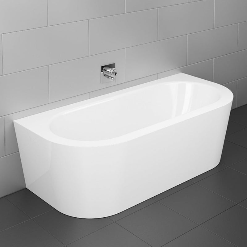 Bette Starlet I Silhouette Back-to-Wall Bath with Panelling