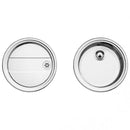 Blanco Rondosol Sink Ø 46 Cm, Draining Board Ø 46 Cm - Ideali