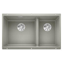 Blanco Subline 430/270-U Sink Metallic Aluminium - Ideali