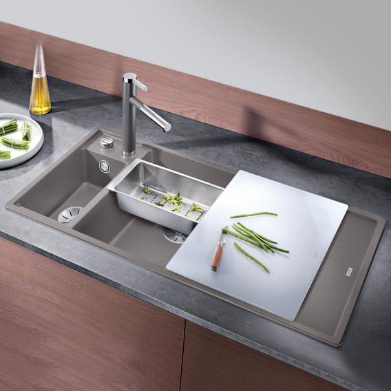 Blanco Axia Iii 6 S Sink Rock Grey, Basin Right - Ideali