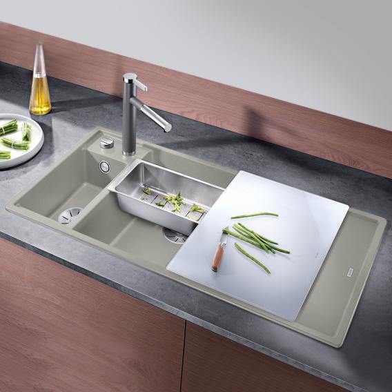 Blanco Axia Iii 6 S Sink Rock Grey, Basin Right - Ideali