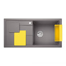 Blanco Sity Xl 6 S Sink Metallic Aluminium, Lava Grey Accessory Set - Ideali