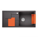 Blanco Sity Xl 6 S Sink Metallic Aluminium, Lava Grey Accessory Set - Ideali