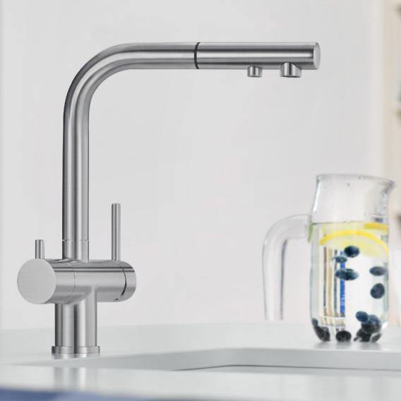 Blanco Fontas Ii Single Lever Mixer, With Filter System, With Pull-Out Spray - Ideali