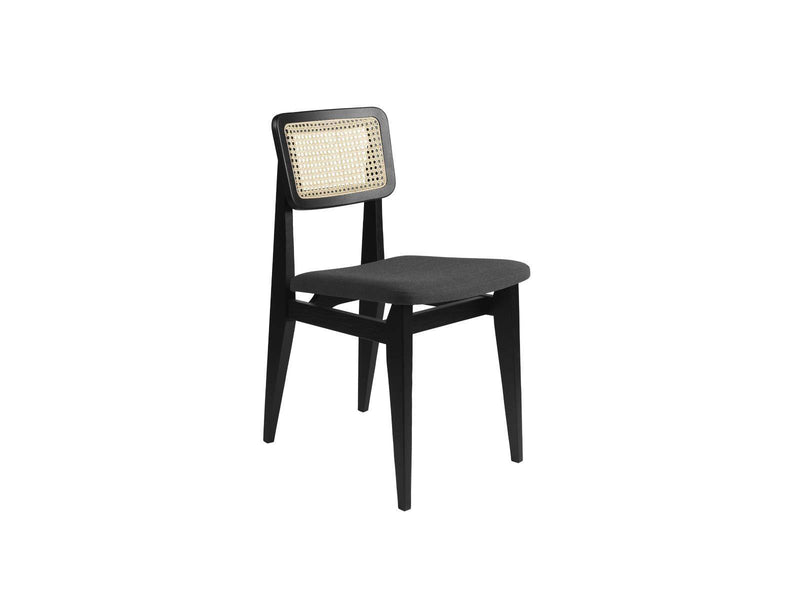 Gubi C-Chair Dining Chair, Upholstered Seat - Ideali