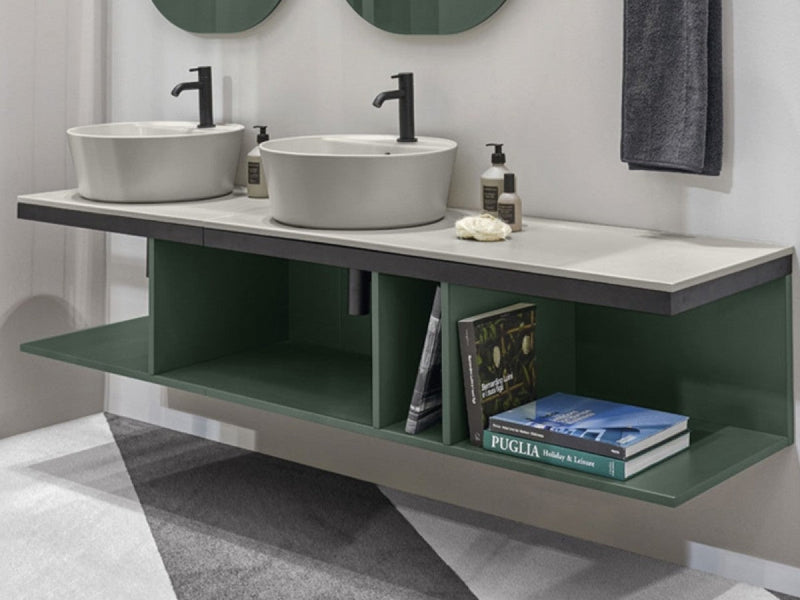 Cielo Multiplo wall open unit with sink