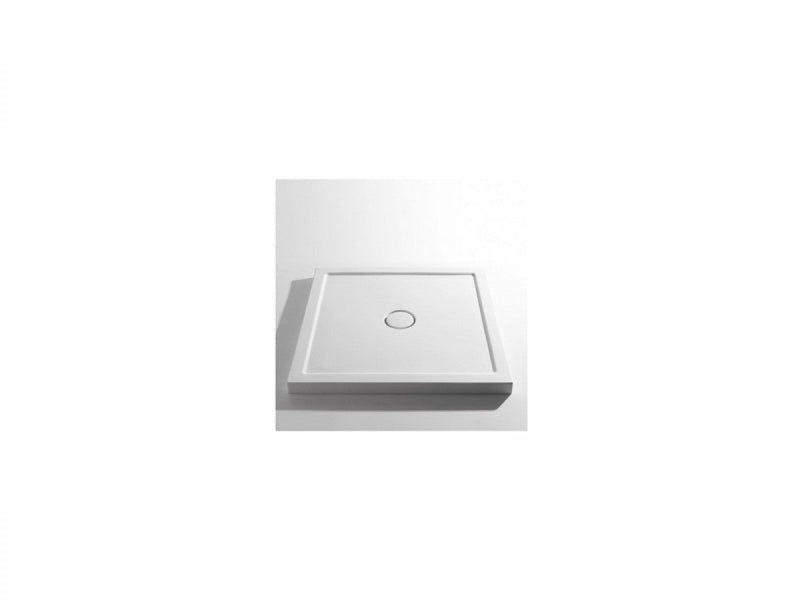 Cielo Sessanta square shower tray PD68080-Polished White