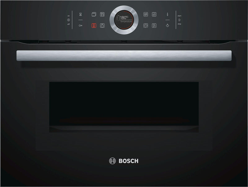 Bosch Serie 8 Built-In Combi Microwave Oven 45x60cm CMG633BB1B - Ideali