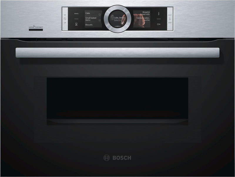 Bosch Serie 8 Built-In Combi Microwave Oven 45x60cm CMG656BS6B - Ideali