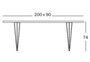 Magis XZ3 Rectangular Table 200X90