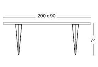 Magis XZ3 Rectangular Table 200X90