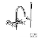 Dornbracht Tara. Wall-Mounted Bath Mixer with Shower Hose Set - Ideali