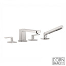 Dornbracht LULU Deck-Mounted, Four-Hole Bath Mixer with Individual Escutcheons - Ideali