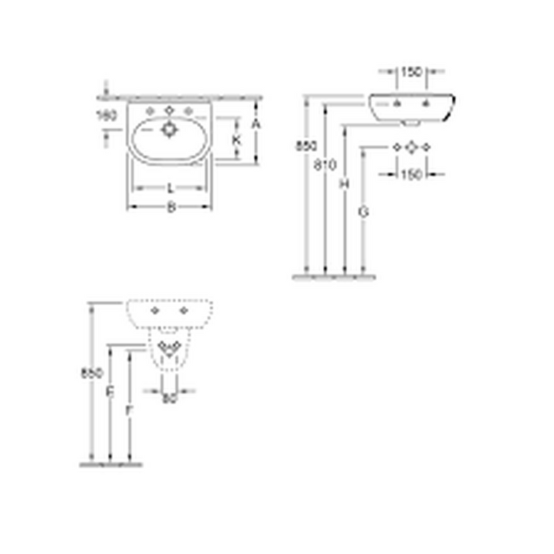 Villeroy & Boch O.Novo Siphon Cover Without Coating - Ideali