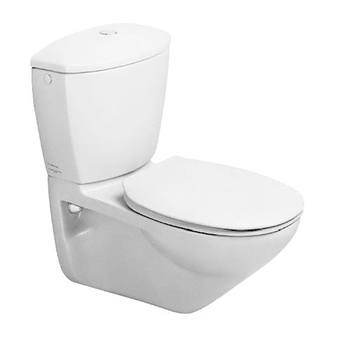 Duravit Duraplus Practica-Cascade Wall-Mounted Close-Coupled Washdown Toilet