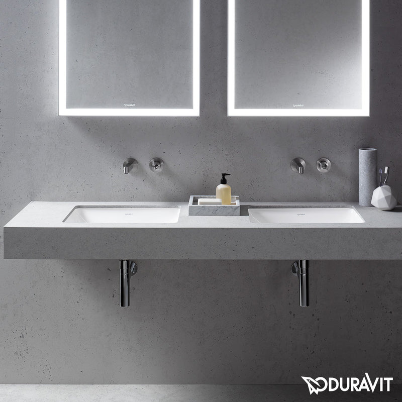 Duravit Starck 3 undercounter washbasin white, with WonderGliss