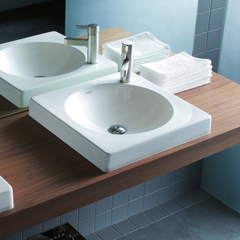 Duravit Architec countertop washbasin without overflow white, with 1 tap hole