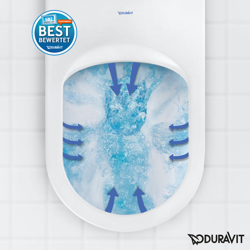 Duravit Happy D.2 Wall-Mounted Washdown Toilet