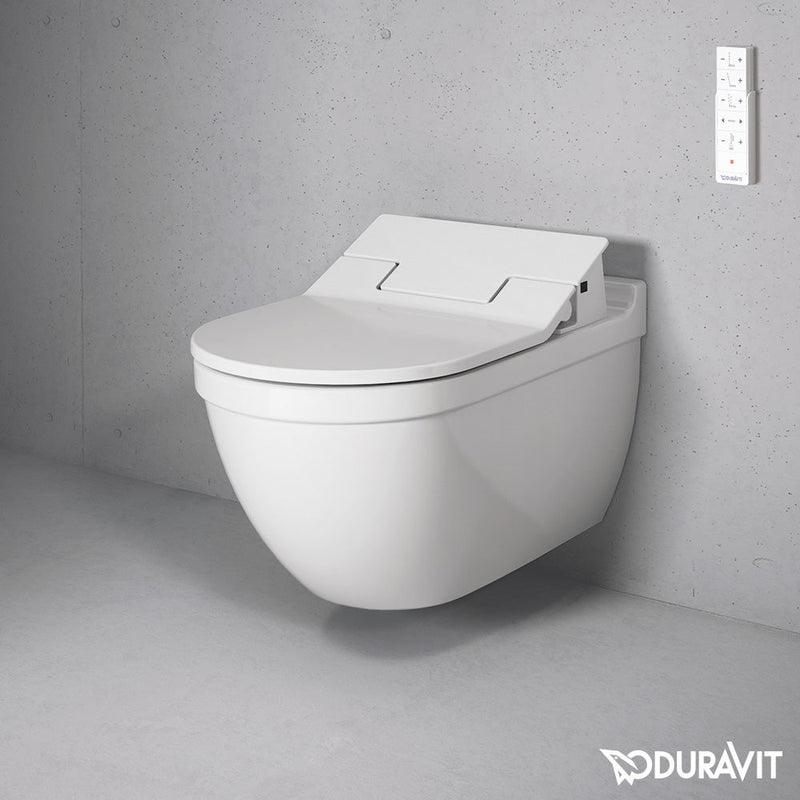 Duravit Starck 3 Wall-Mounted Washdown Toilet with NEW SensoWash® Slim Toilet Seat, Set