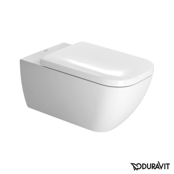 Duravit Happy D.2 Wall-Mounted Rimless Washdown Toilet, Extended Version