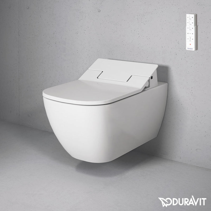 Duravit Happy D.2 Wall-Mounted Washdown Toilet Rimless with NEW SensoWash® Slim Toilet Seat, Set
