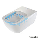 Duravit Viu Toilet with SensoWash® Slim Shower Toilet Seat Set