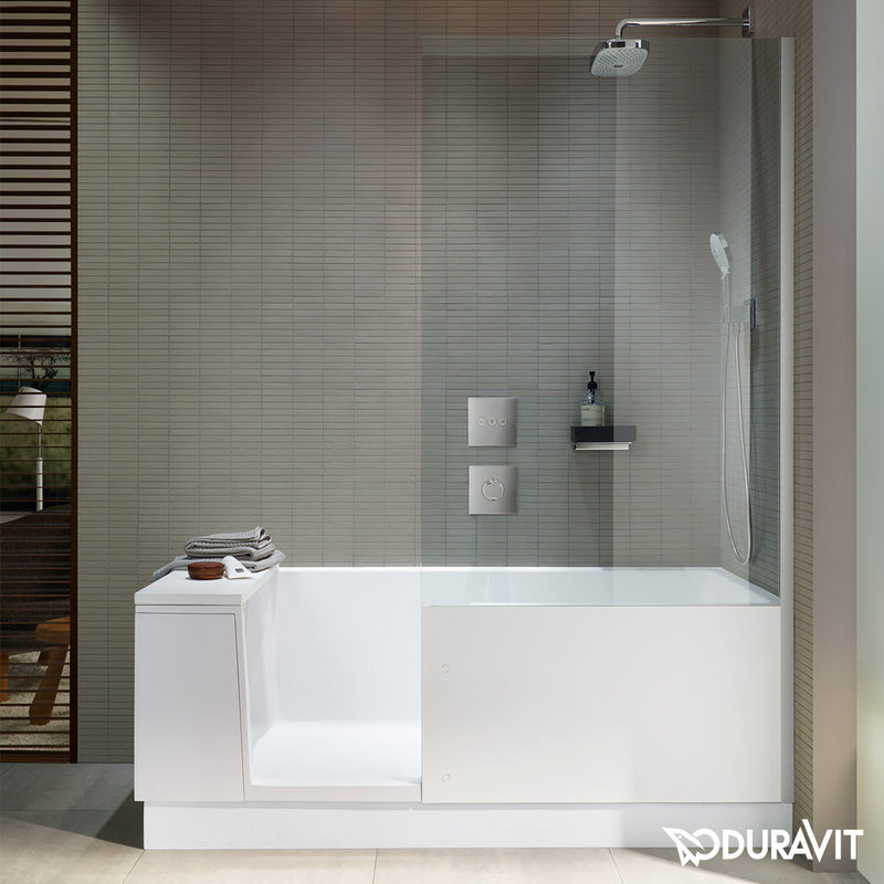Duravit Shower + Bath Rectangular Bath with Shower Zone