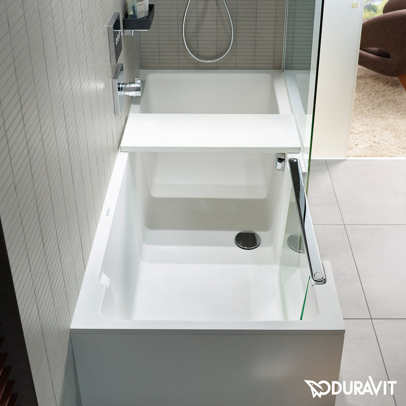 Duravit Shower + Bath Rectangular Bath with Shower Zone