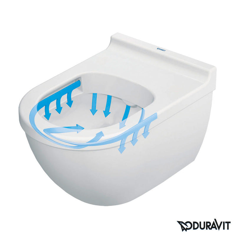 Duravit Starck 3 Wall-Mounted Washdown Toilet Set